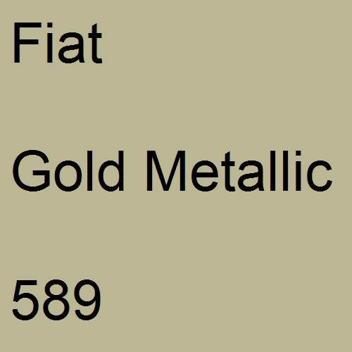 Fiat, Gold Metallic, 589.